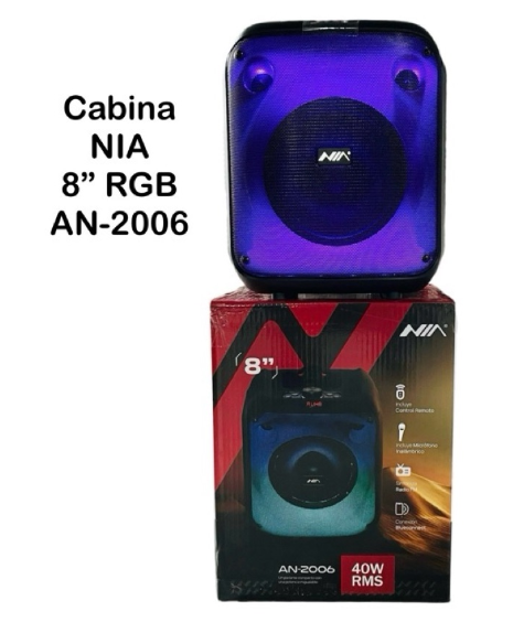 Parlante Inalámbrico Bluetooth NIA AN-2006 40W RMS con Micrófono Karaoke - Image 2