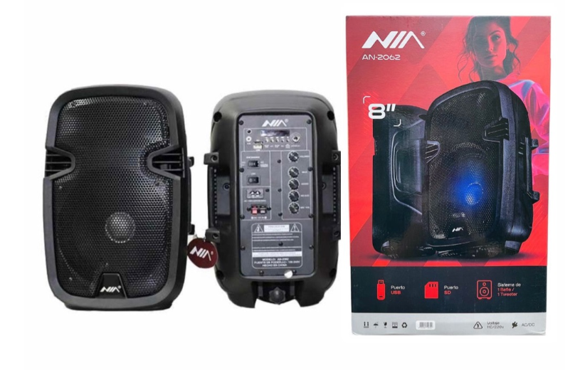 Cabina de Sonido Bluetooth NIA 8” Recargable Portátil Ref. AN-2062 - Image 5