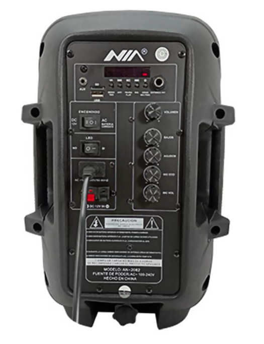Cabina de Sonido Bluetooth NIA 8” Recargable Portátil Ref. AN-2062 - Image 3