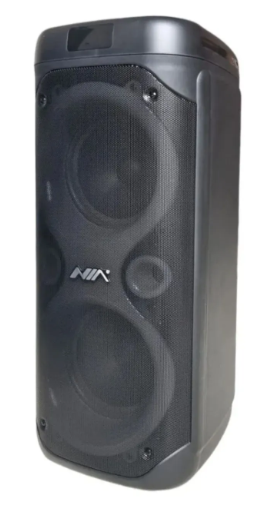 Cabina de Sonido Bluetooth NIA Doble Parlante 8” x2 con Luces RGB Recargable Ref. AN-2045 - Image 3