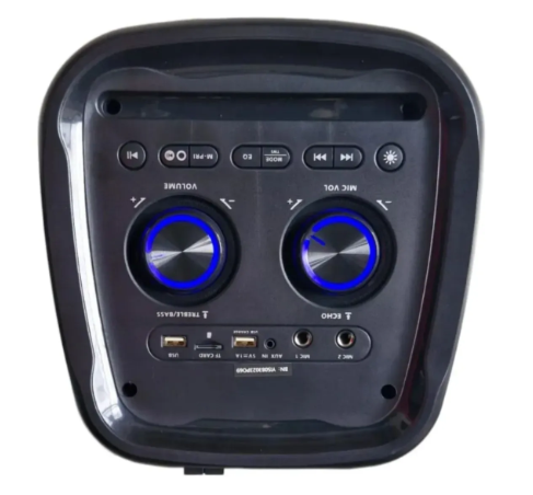 Cabina de Sonido Bluetooth NIA Doble Parlante 8” x2 con Luces RGB Recargable Ref. AN-2045 - Image 4