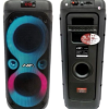 Cabina de Sonido Bluetooth NIA Doble Parlante 8” x2 con Luces RGB Recargable Ref. AN-2045
