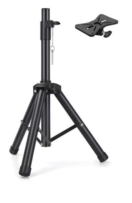 Trípode para Cabina y Parlante 120 cm de Altura Ajustable Color Negro