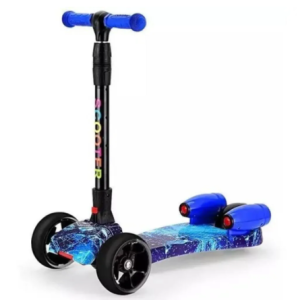 Patineta Scooter para Niños con Humo, Bluetooth, Música y Luces LED Recargable