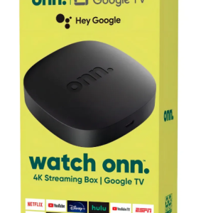 ONN. Google TV 4K Original Stick Android con Control Remoto de Voz, Wi-Fi y Bluetooth