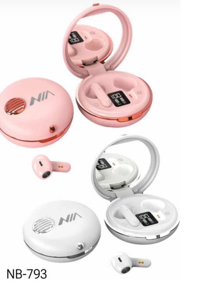 Audífono Bluetooth NIA NB-793 con Pantalla y Espejo – Inalámbricos Touch - Image 2