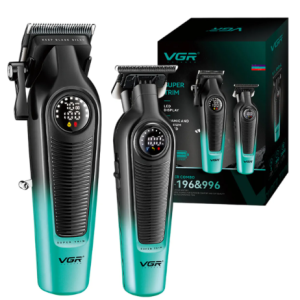 Cortadora de Pelo VGR Super Trim V-196 V-996 5V Original VGR Recargable Profesional Verde