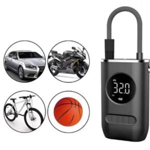 Mini Compresor Digital Inalámbrico Tipo Candado para Neumáticos de Moto y autos